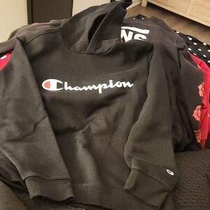Champion Classic Black Pullover Hoodie